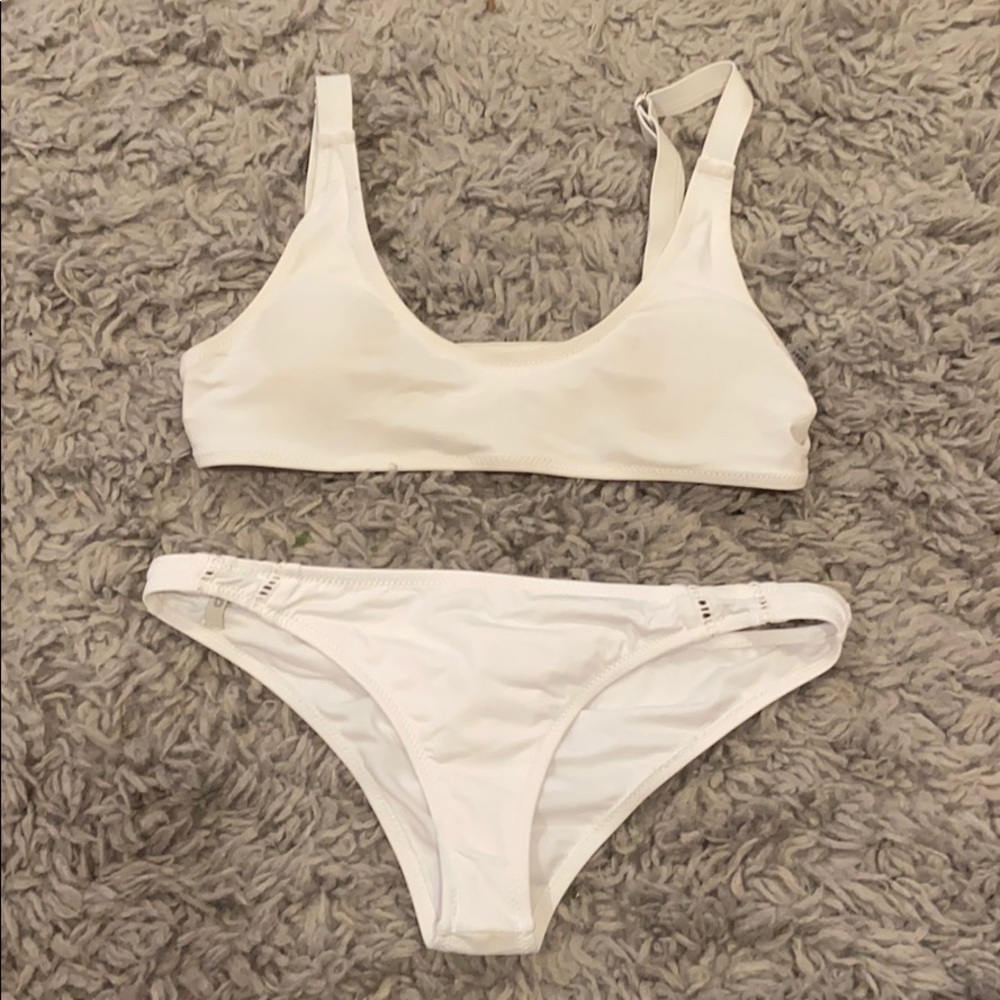 White bathing suit